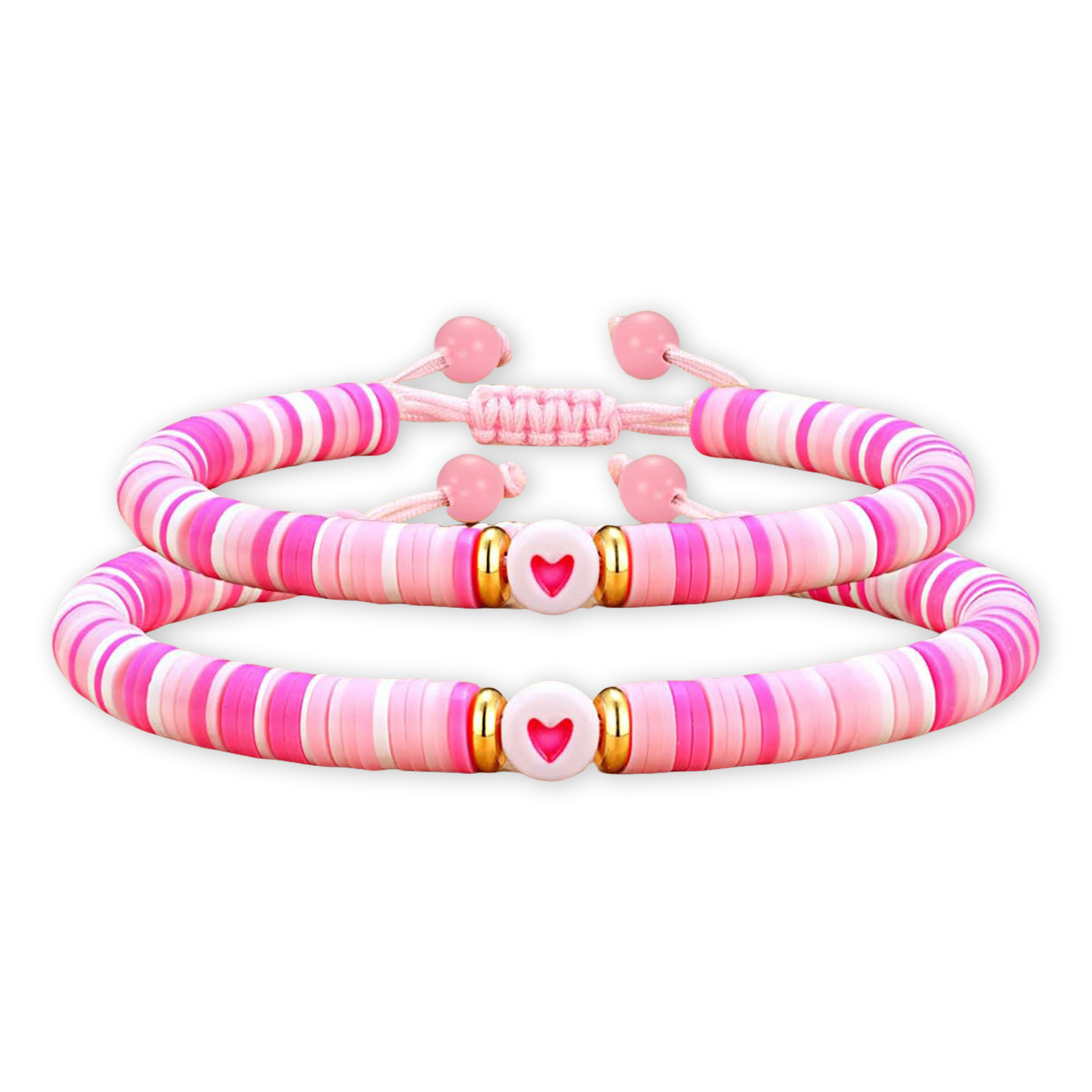 2 Pcs Bracelet Set Colourful Beaded Adjustable Bracelets with Message Card Gifts for Her - True Friendship Spans Time, Forever It Will Last-Jessemade AU