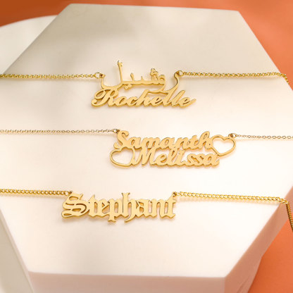 Personalised Necklace Custom 2 Names Necklace Gift For Women-Jessemade AU