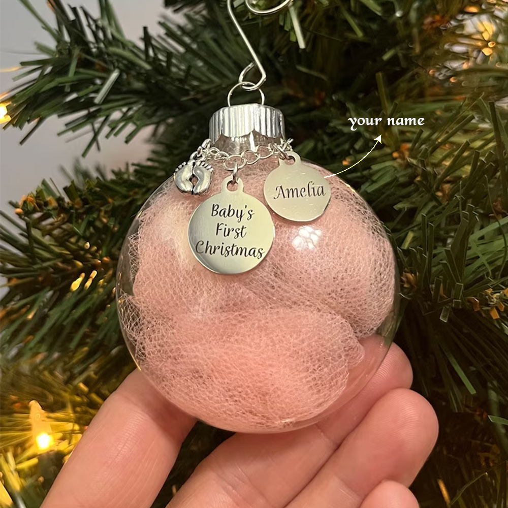 Customised Name Christmas Ornament Christmas Tree Decor - Baby's First Christmas-Jessemade AU