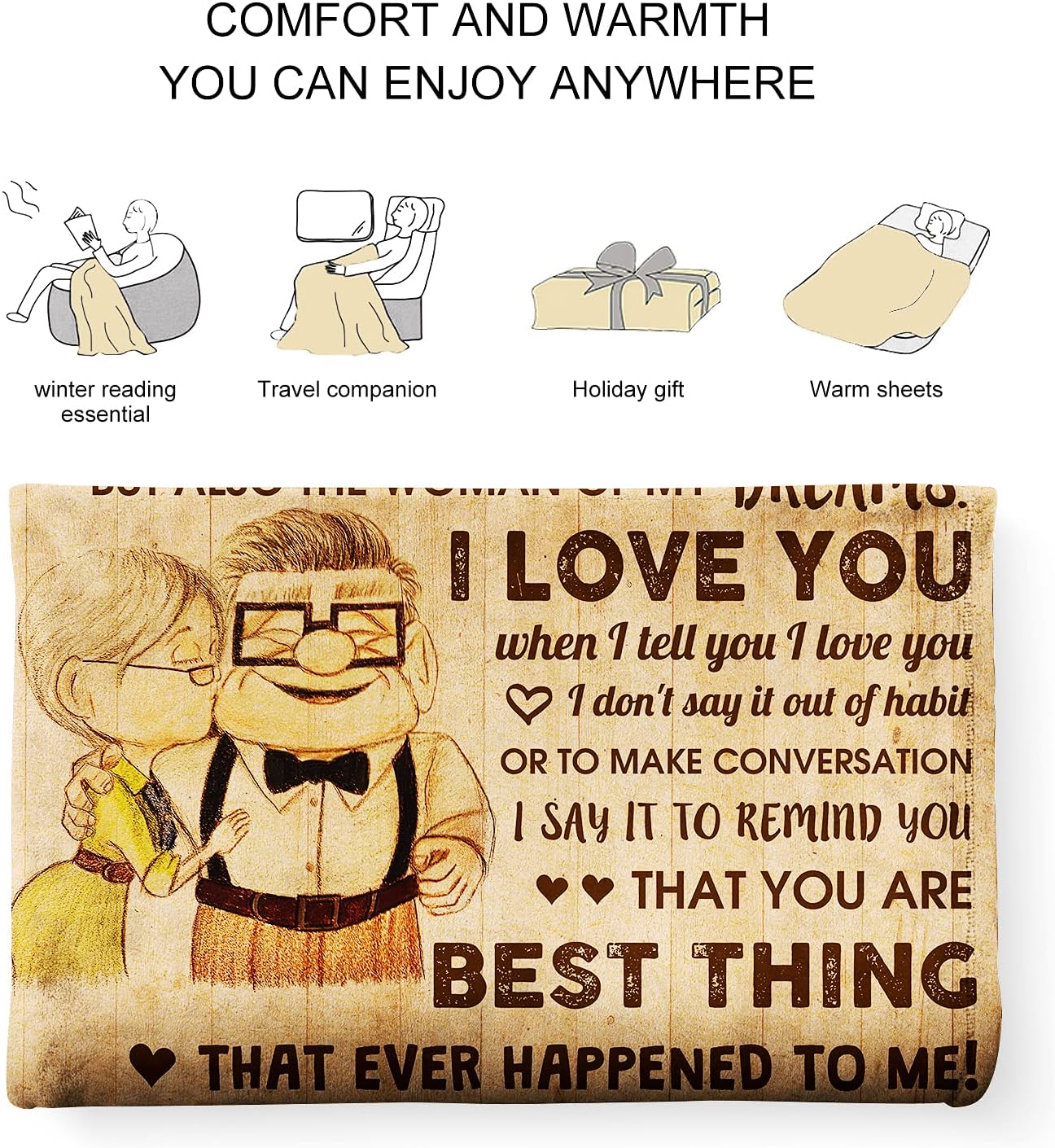 To My Wife You're Not Just Best Person In The World Blanket-Jessemade AU