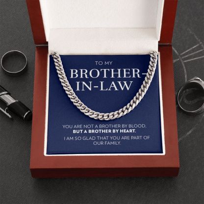 To My Brother-In-Law Necklace Cuban Link Chain Necklace Gift Set - I Am So Glad That You Are Part Of Our Family-Jessemade AU