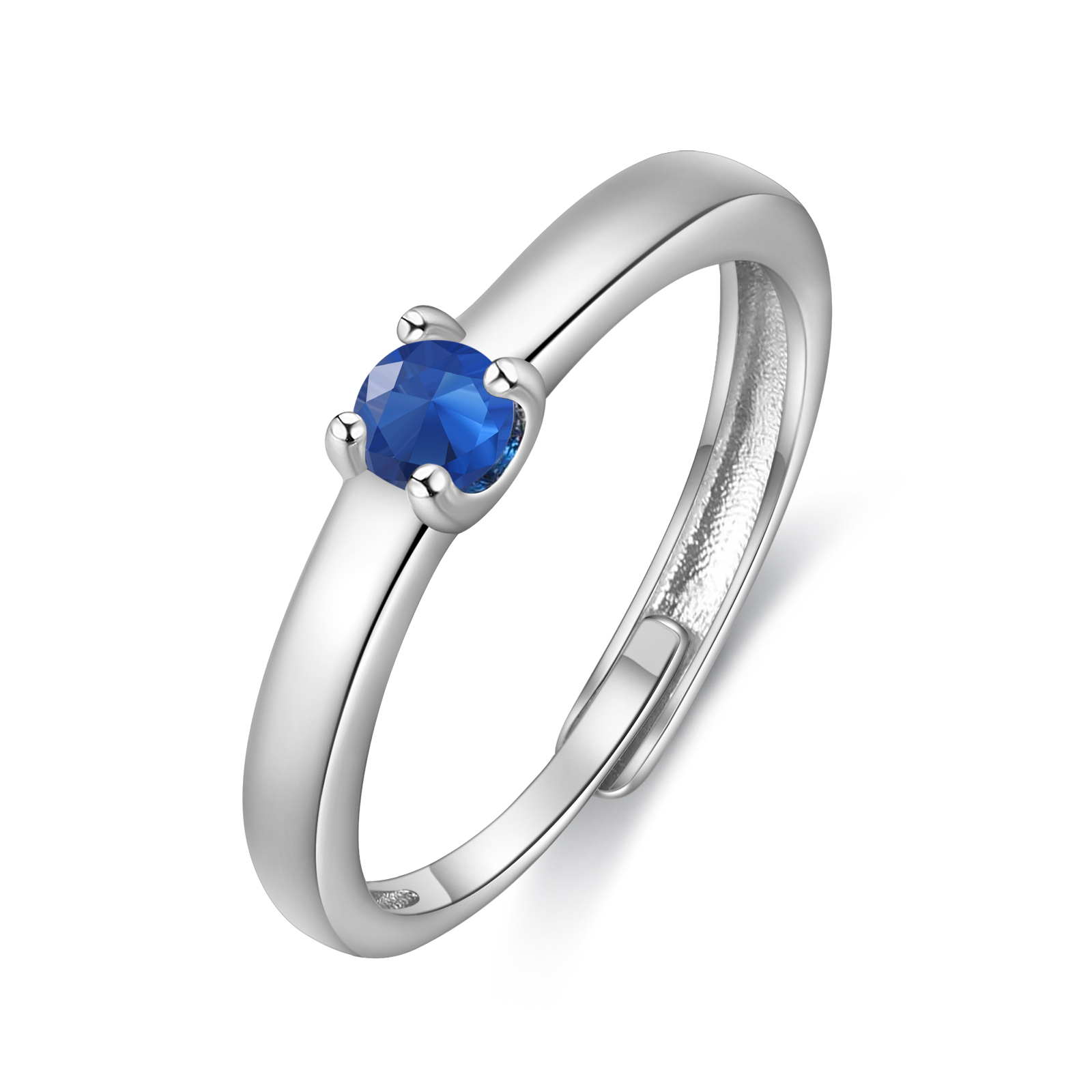 Personalised Women's Ring Customised 1 Birthstone Open Ring Birthday Gift for Women Girls-Jessemade AU