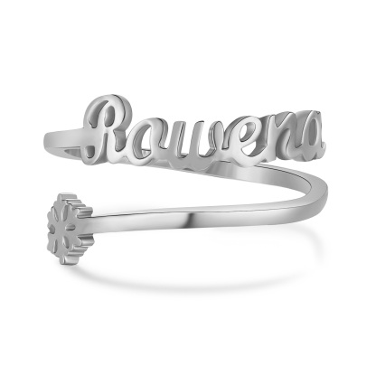Name Ring Personalised 1 Name Adjustable Rings-Jessemade AU
