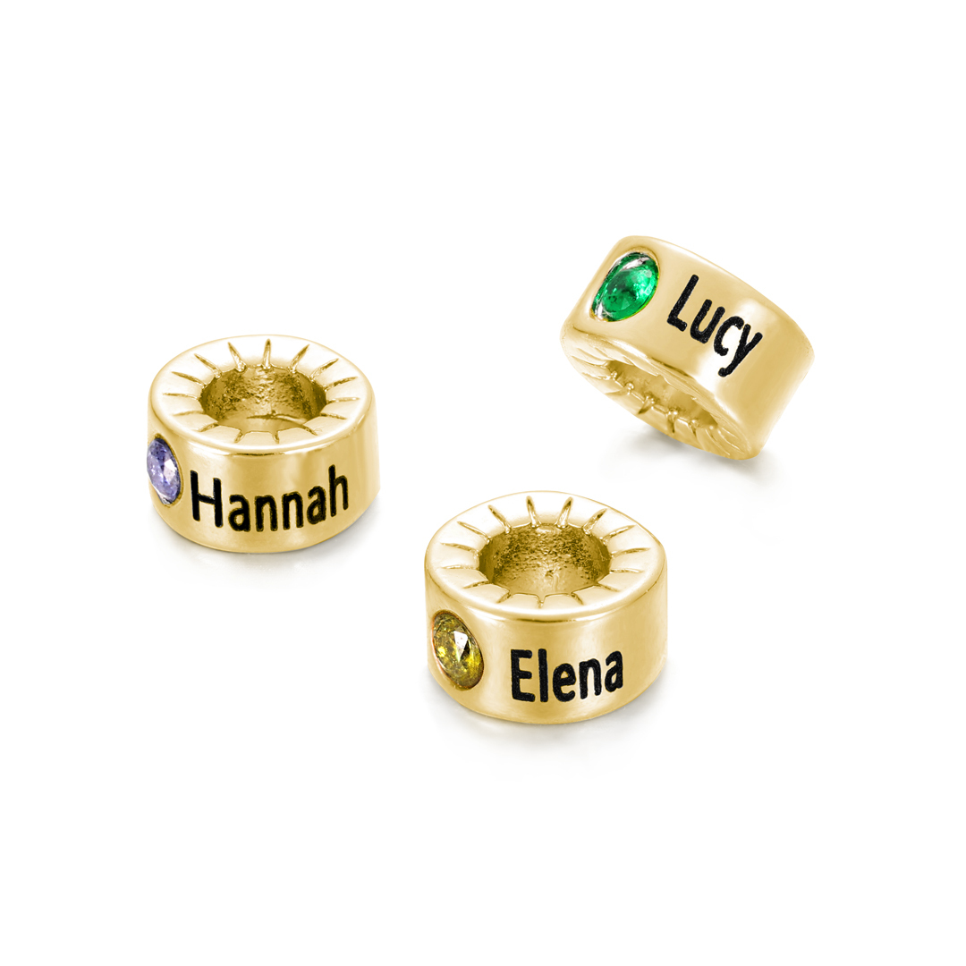 Necklace Accessories Custom 1 Necklace Bead Silver/Gold Bead for Mum Necklace-Jessemade AU