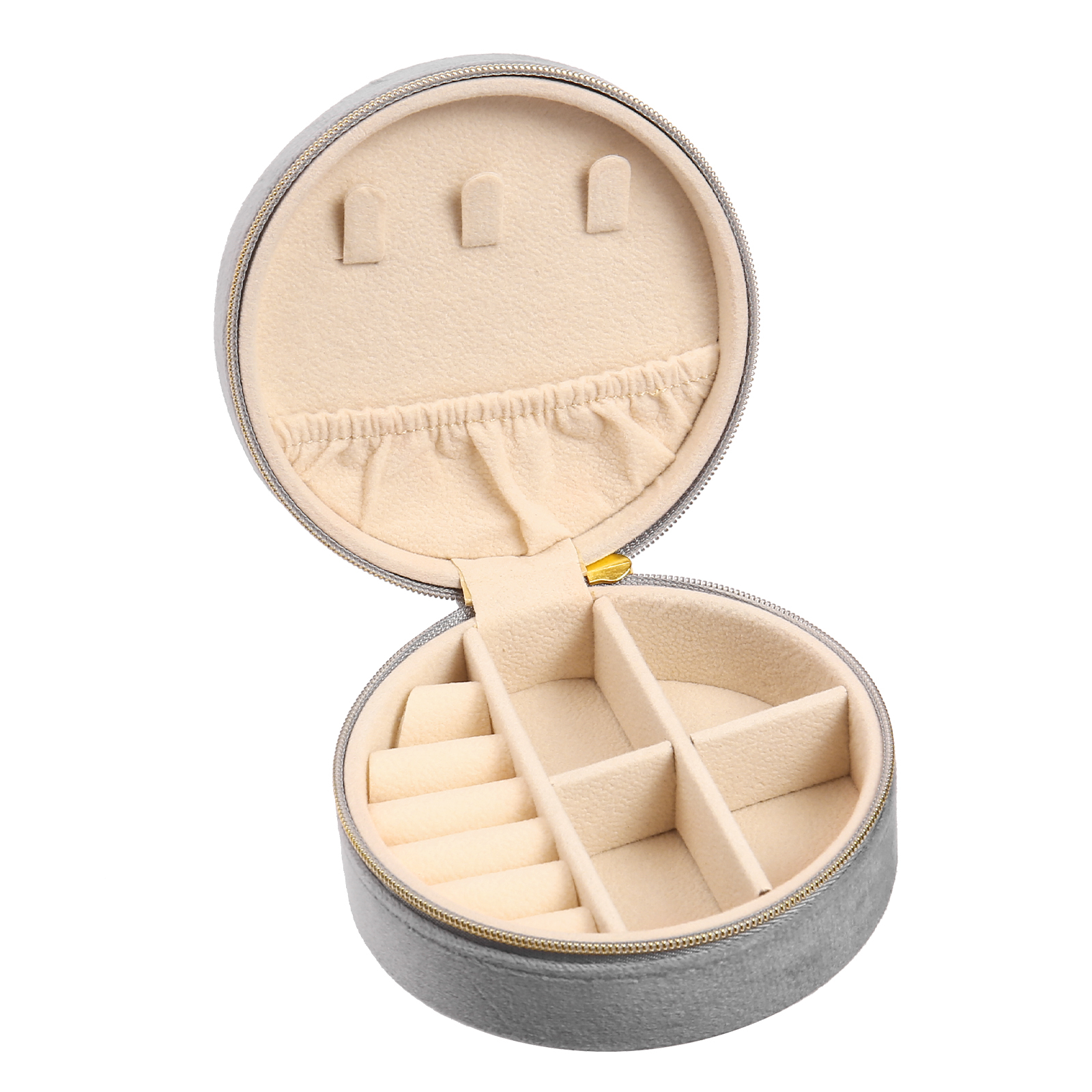 Personalised Name Jewelry Storage Box Custom Travel Jewelry Box Circle Box Gifts for Ladies Girls-Jessemade AU