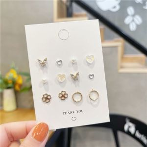 Exquisite Earring Set Cat Butterfly Pearl Earrings Gift for Her-Jessemade AU