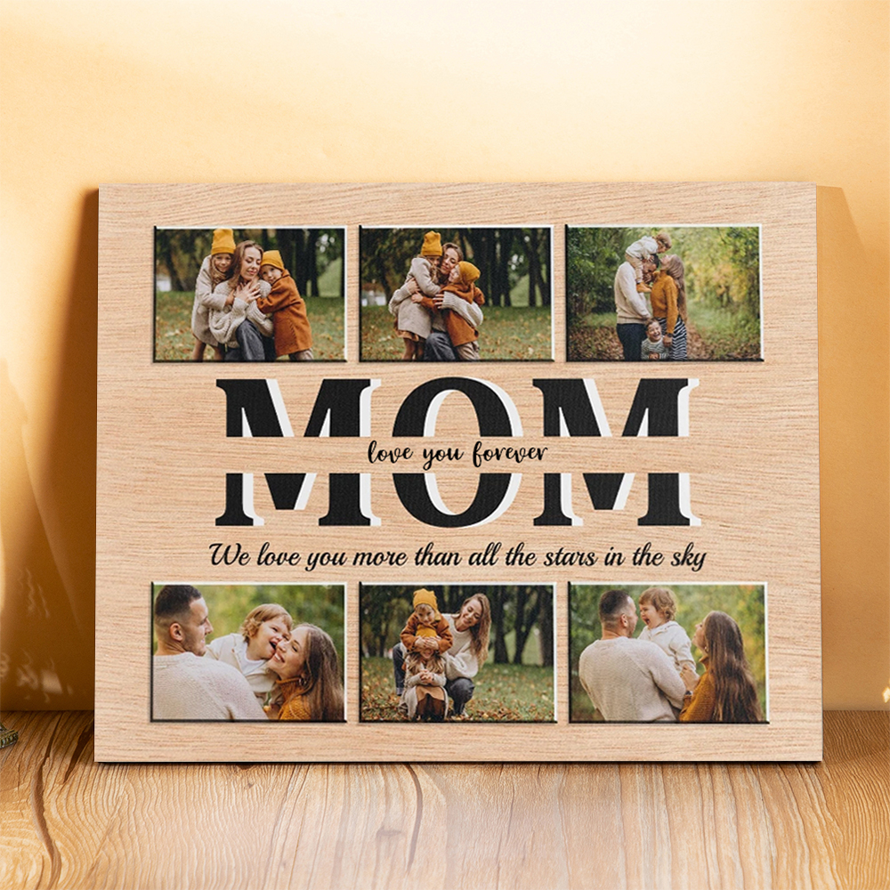 Personalised MOM Picture Board Customised Photos Keepsake Wood Signs Photo Frame Gifts For Mother-Jessemade AU