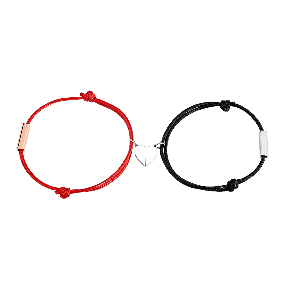 Personalised Matching Braided Couple Bracelets Custom Names Magnetic Bracelets Valentine's Day Gifts for Couple-Jessemade AU