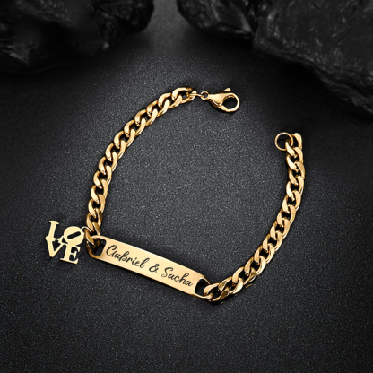 Letter Love Bracelet Personalised 1 Name Bracelet Customised Baby Gift-Jessemade AU