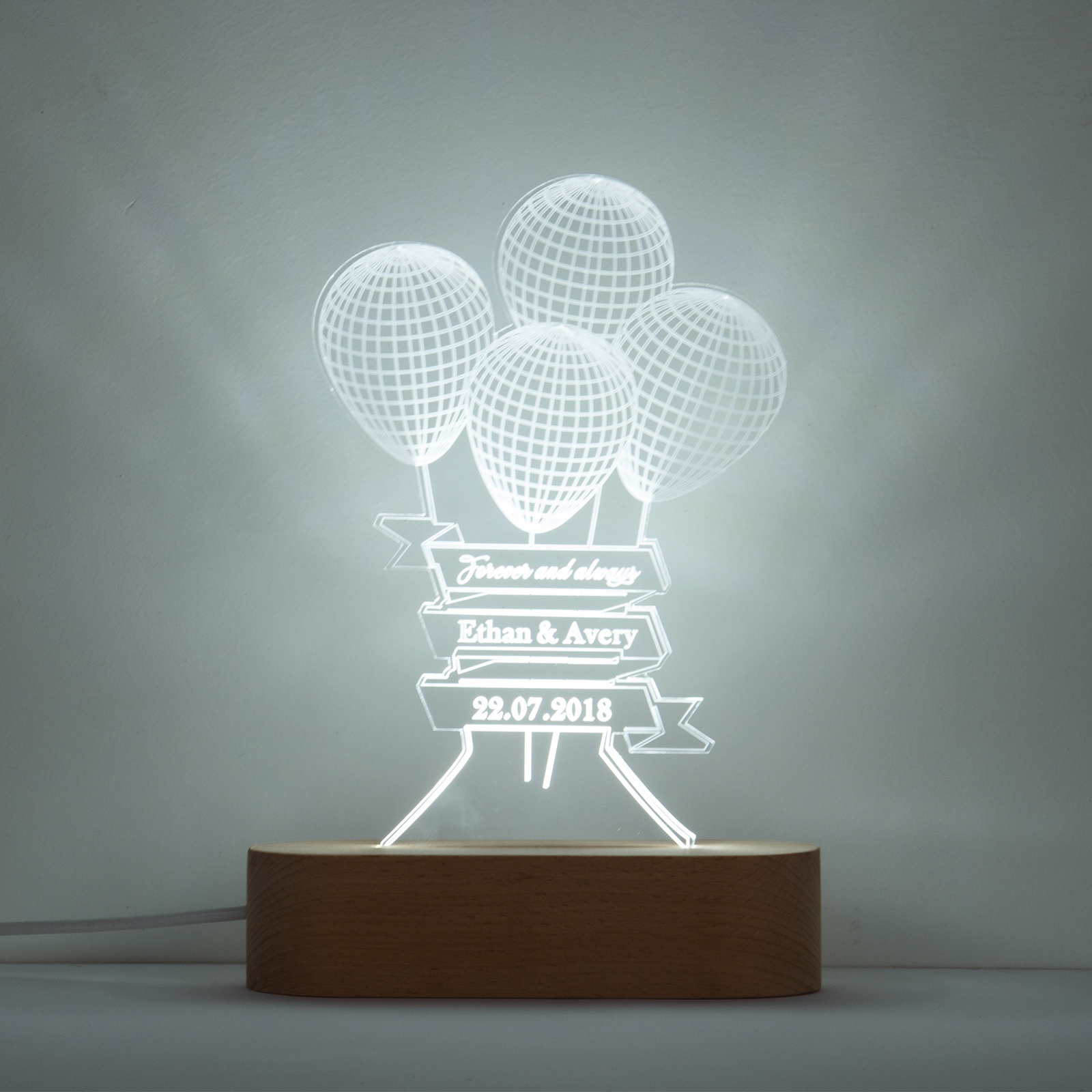 Customised balloons Night Light-Jessemade AU