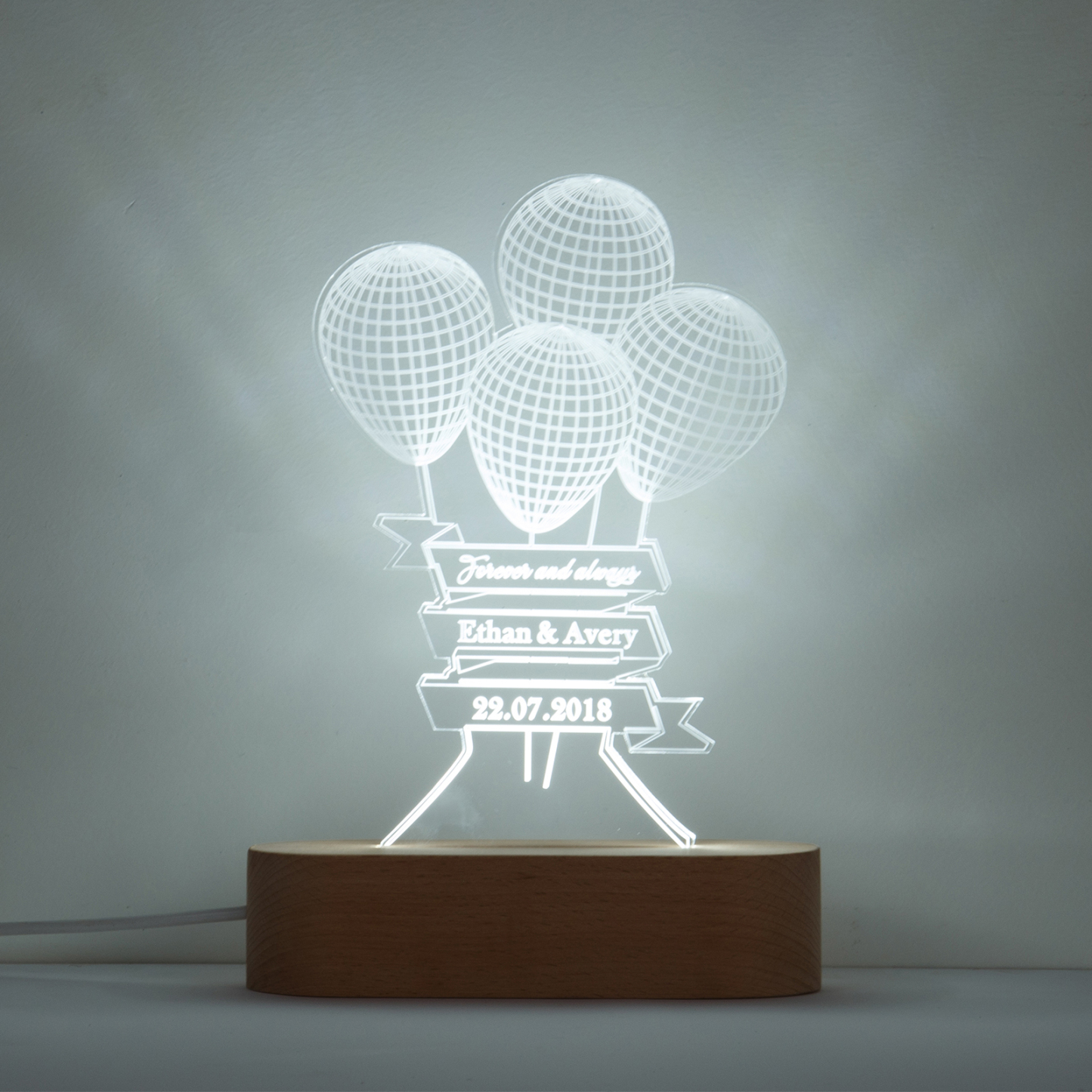 Customised balloons Night Light-Jessemade AU