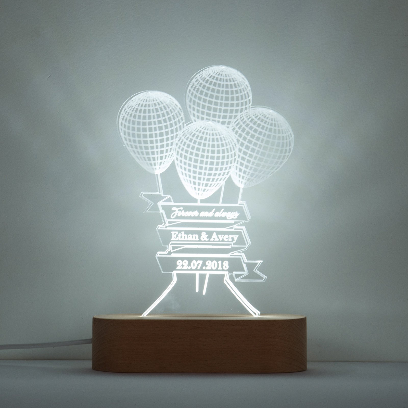 Customised balloons Night Light-Jessemade AU