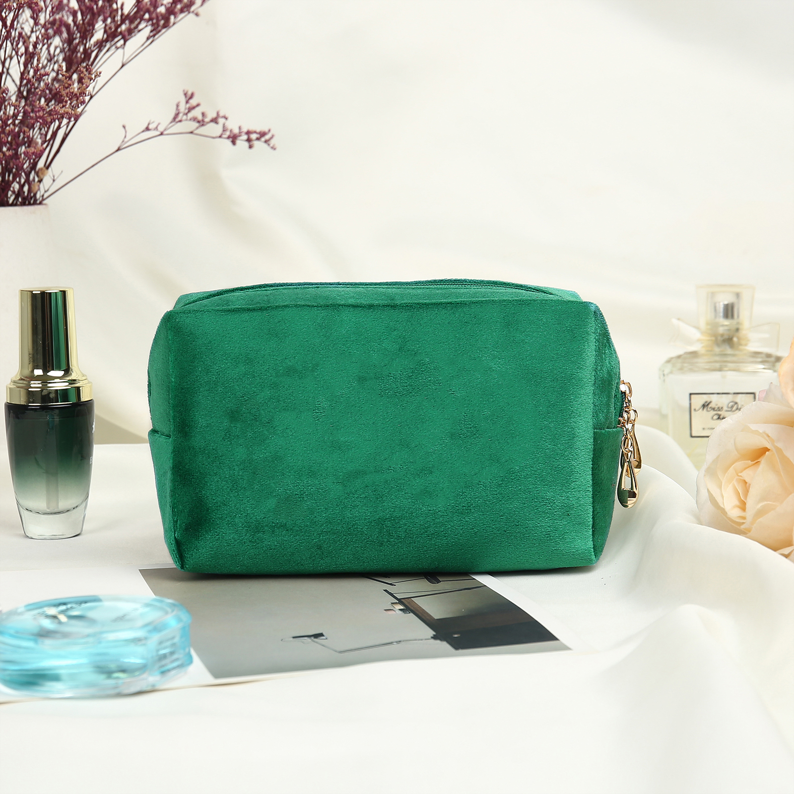 Cosmetic Bag Zipper Makeup Bag Jewelry Storage Bag Gifts for Ladies Girls-Jessemade AU