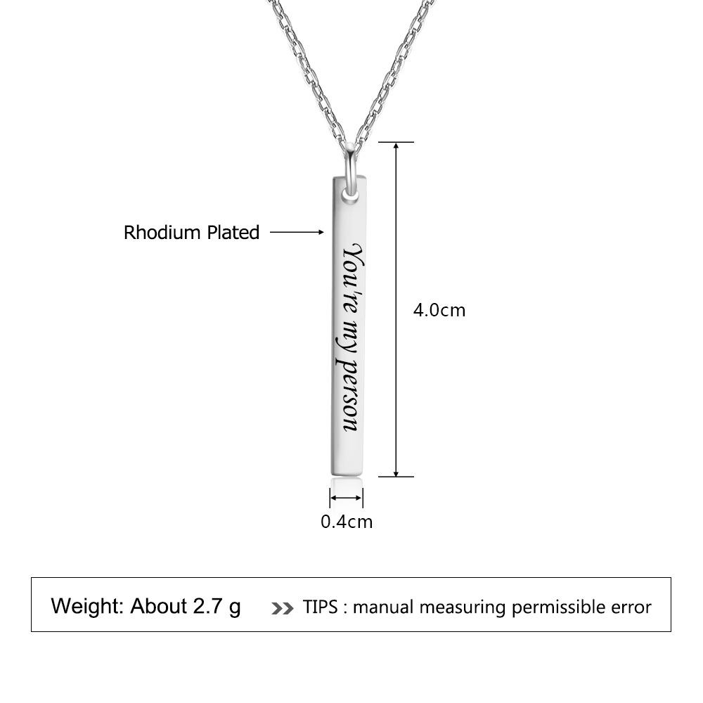 You are my person DIY Necklace Engraved  Letter Personalised Gift-Jessemade AU