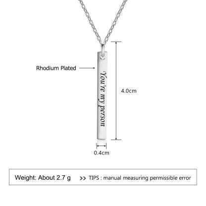 You are my person DIY Necklace Engraved  Letter Personalised Gift-Jessemade AU