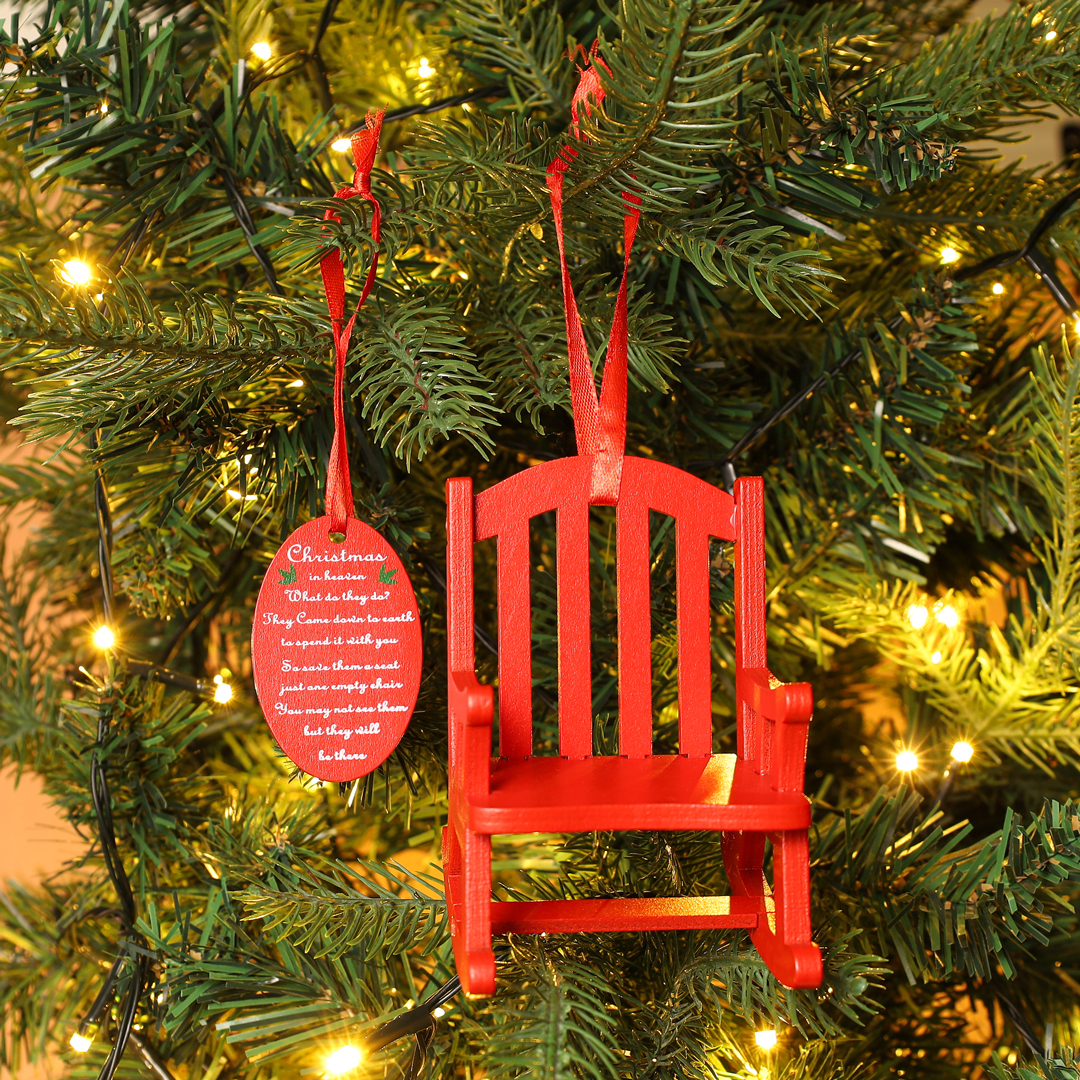 Christmas in Heaven Rocking Chair Ornament-Jessemade AU
