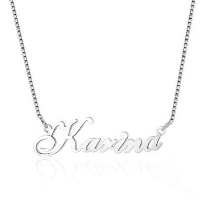 Personalised Necklace Custom 1 Name Necklace Gift For Women-Jessemade AU