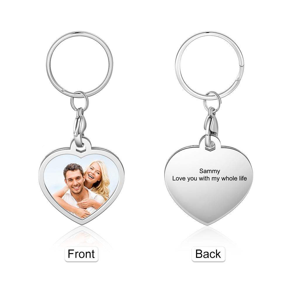 Personalised Keychain Engraved Photo Keychain Gifts For Him-Jessemade AU