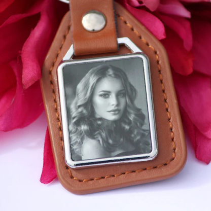 Personalised Leather Keychain Custom Photo Gifts For Her-Jessemade AU