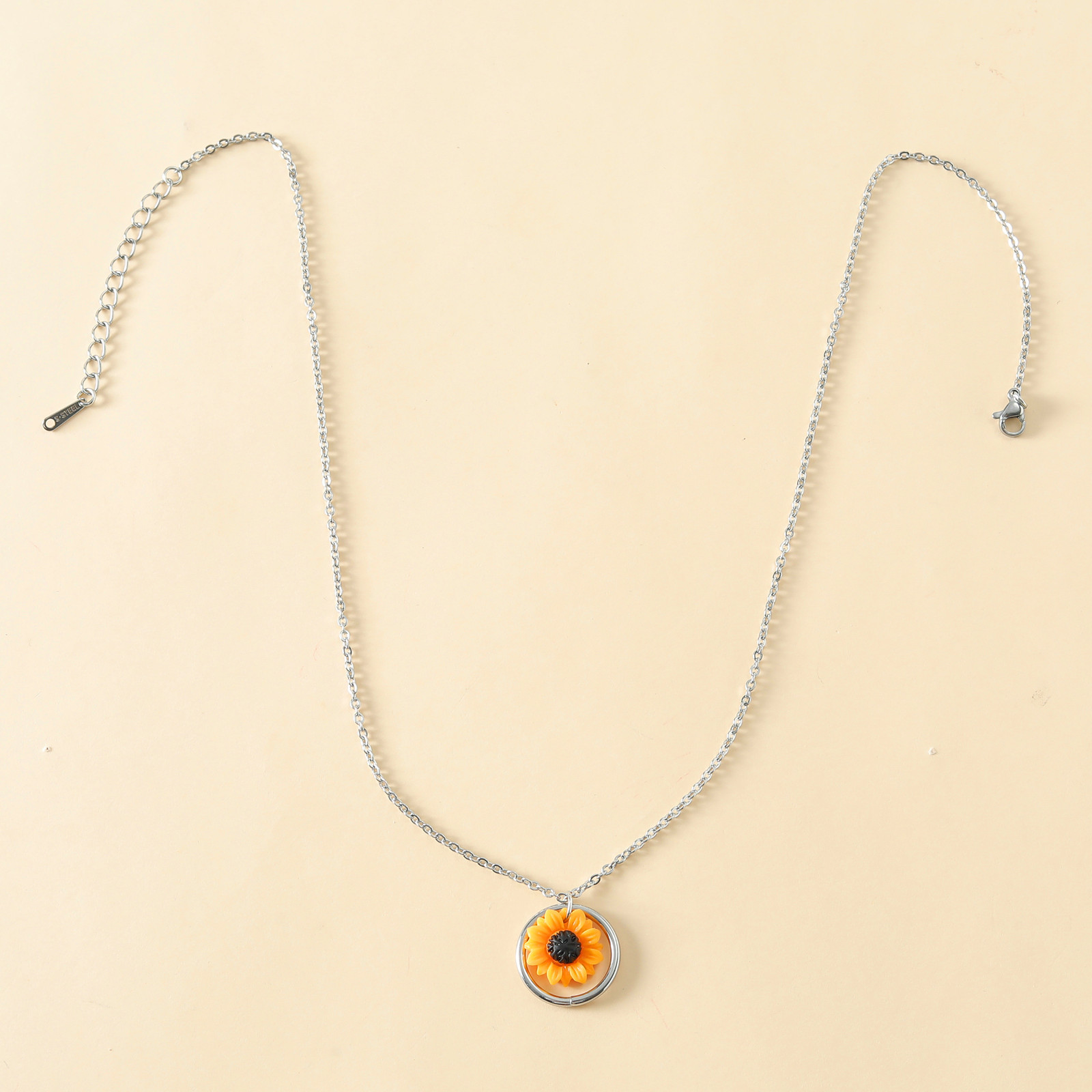 Sunflower Necklace Adjustable Best Friend Gift for Her-Jessemade AU