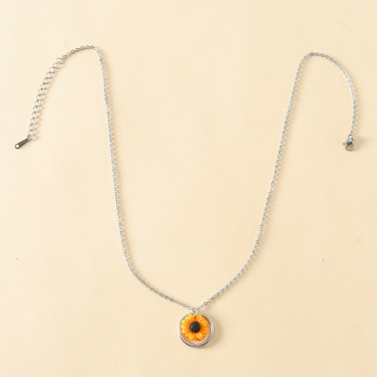 Sunflower Necklace Adjustable Best Friend Gift for Her-Jessemade AU