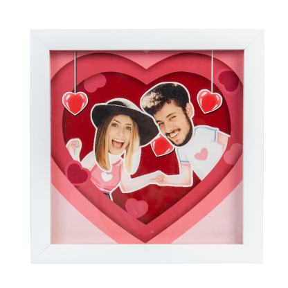 Personalised Couple Stereo Photo Frame-Jessemade AU