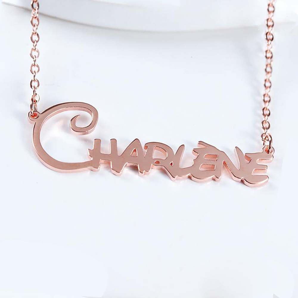 Personalised Necklace Custom 1 Name Necklace Gift For Women-Jessemade AU