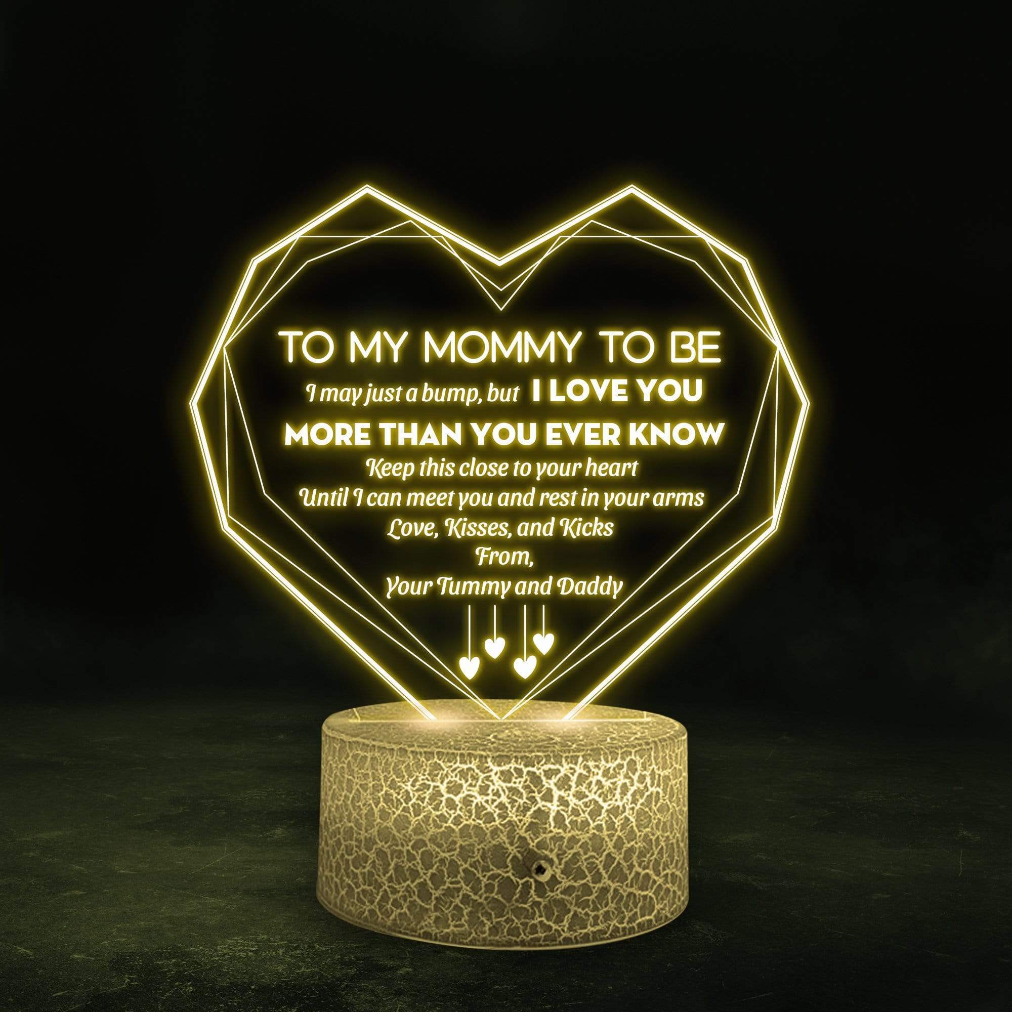 I May Just A Bump, But I Love You, 7 Colours Night Light Gifts For Mom-Jessemade AU