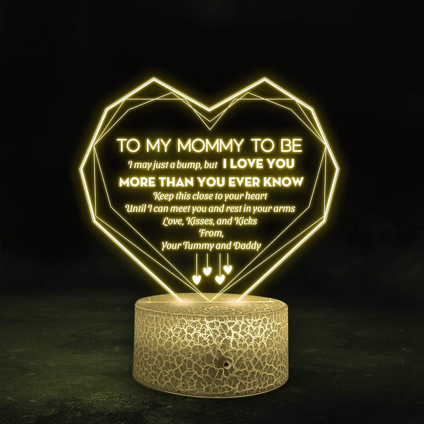 I May Just A Bump, But I Love You, 7 Colours Night Light Gifts For Mom-Jessemade AU