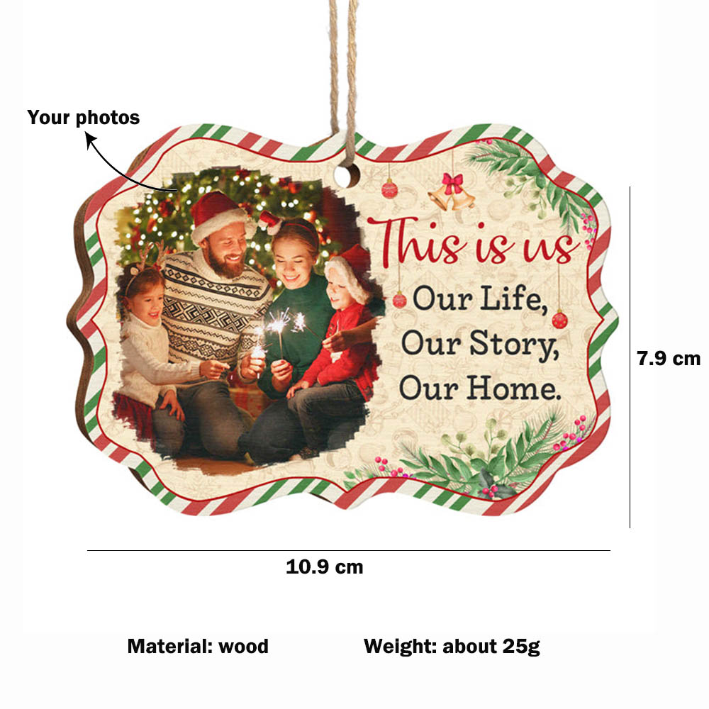 Personalised Photo Christmas Ornament Custom photos Gifts for Family-Jessemade AU