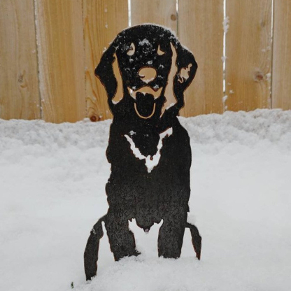 Golden Retriever Metal Dog Silhouette Garden Yard Decoration-Jessemade AU