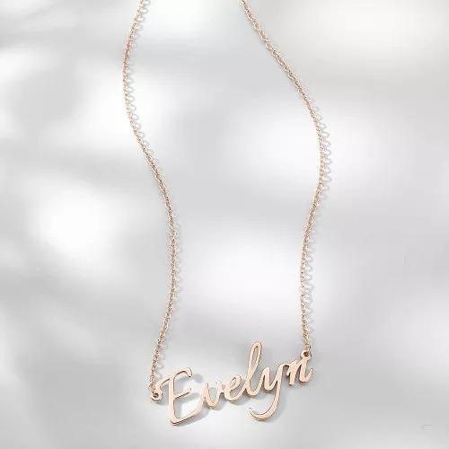 Personalised Necklace Custom 1 Name Necklace Gift For Women-Jessemade AU