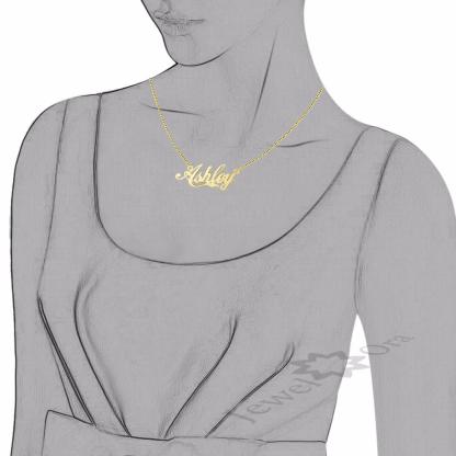 Personalised Necklace Custom 1 Name Necklace Gift For Women-Jessemade AU