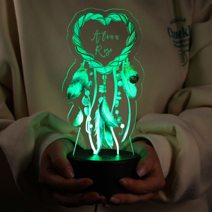 Personalised Dream Catcher Night Light Custom Name Gifts-Jessemade AU