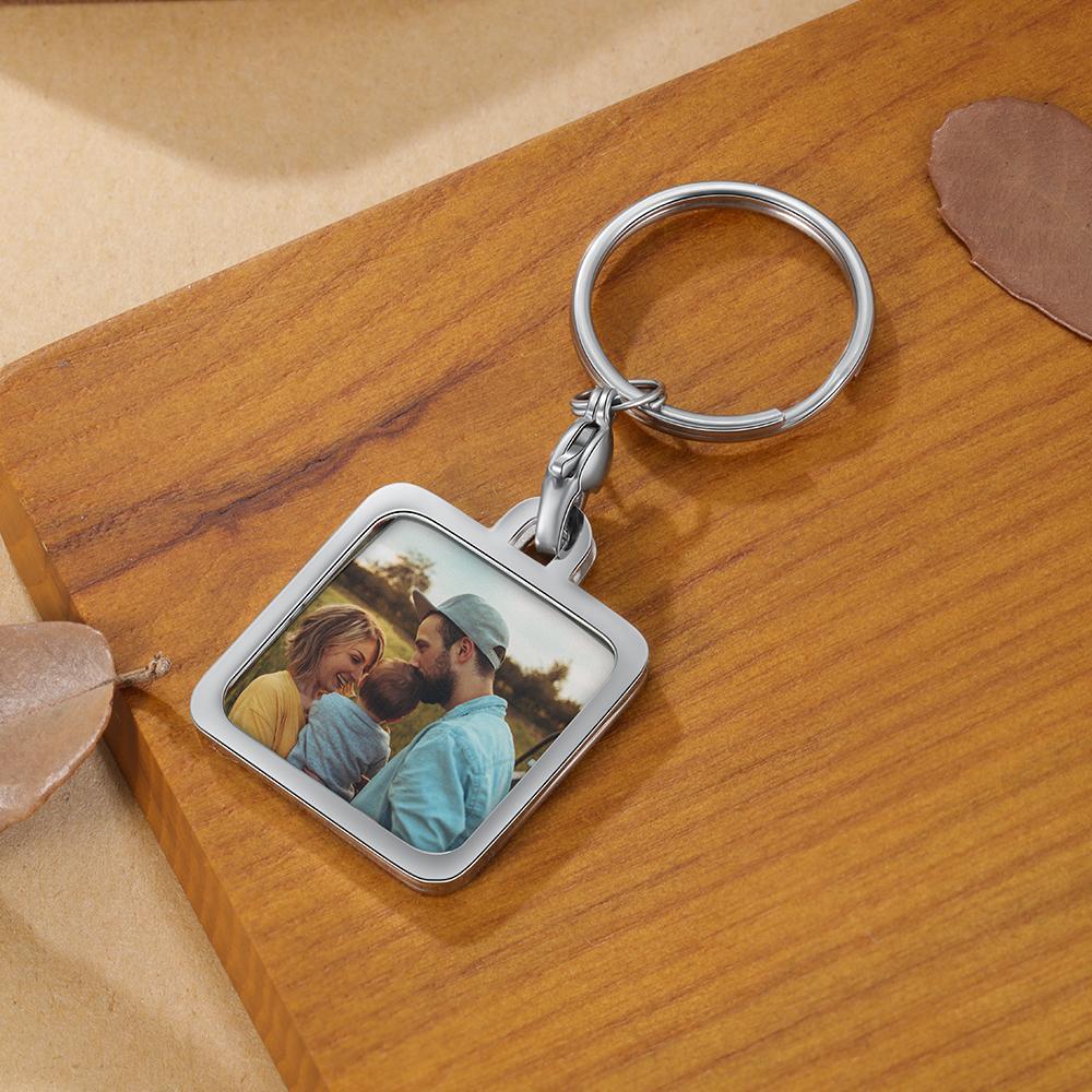 Personalised Keychain Engraved Photo Keychain Gifts For Him-Jessemade AU