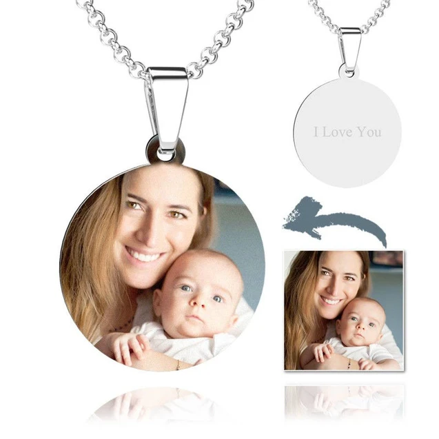 Personalised Heart Necklace Custom Photo Necklace Gifts For Her-Jessemade AU