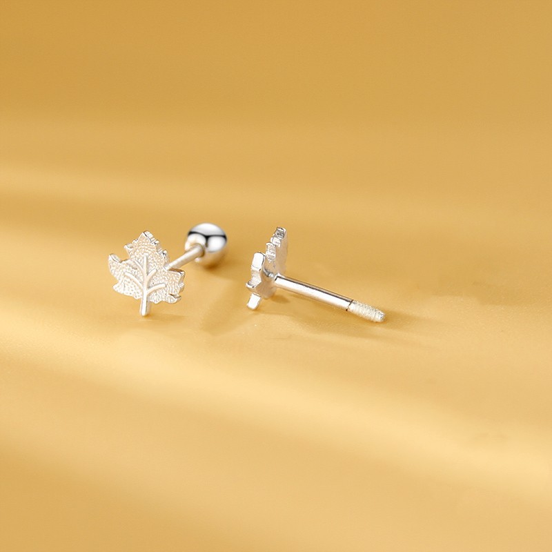 Women's Earrings Maple Leaf Earrings Silver Earrings Birthday Gift For Her-Jessemade AU