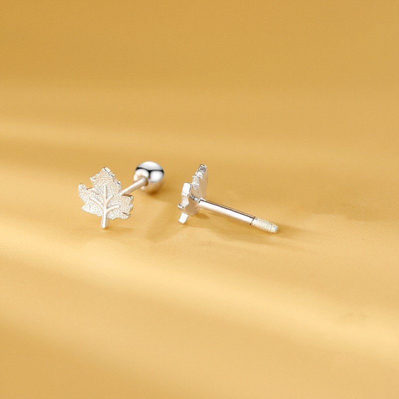 Women's Earrings Maple Leaf Earrings Silver Earrings Birthday Gift For Her-Jessemade AU
