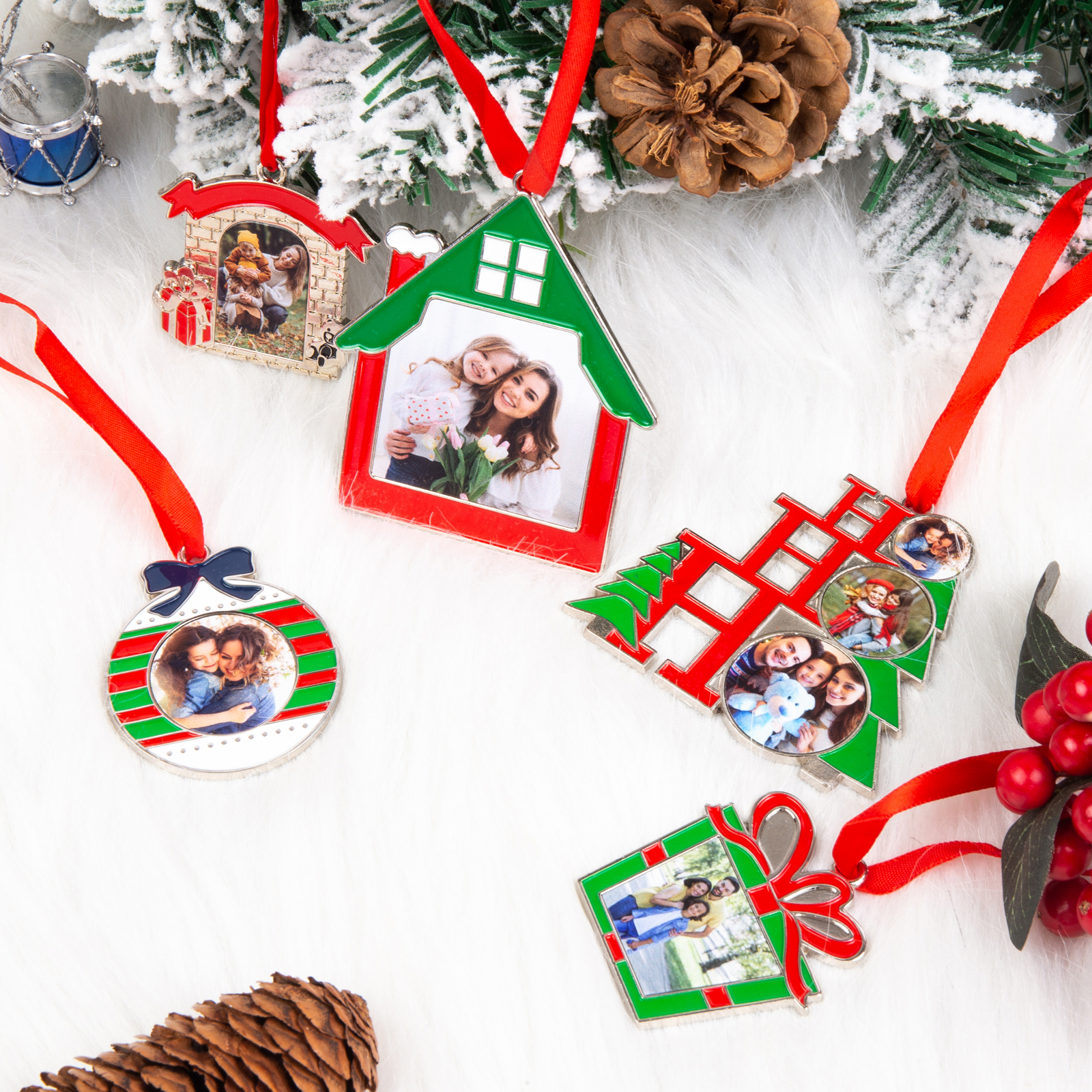 Personalised Photo Christmas Ornament Custom photos Gifts for Family-Jessemade AU