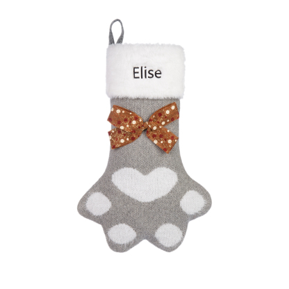 Personalised Christmas Stockings Gift Bag Customised 1 Name Christmas Sock Ornament Gift for Family Friends-Jessemade AU