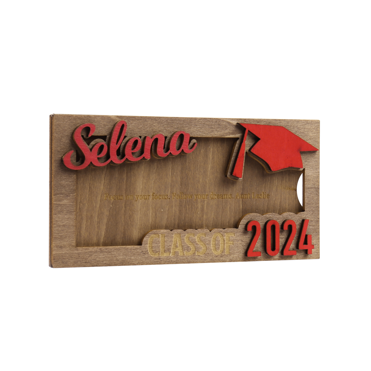Class of 2024 Personalised Graduation Cash Clip Custom Name & Text Cash Box Creative Gifts for Her/Him-Jessemade AU