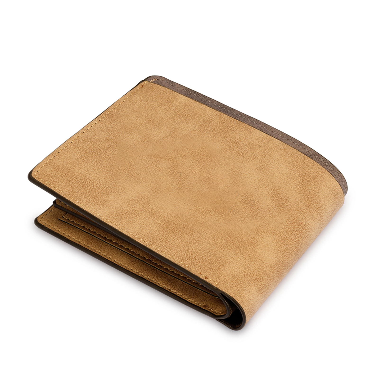 Best Dad Ever - Custom 2 Names & 1 Text Billfold Wallet Personalised Fist Bump Men's Leather Wallet