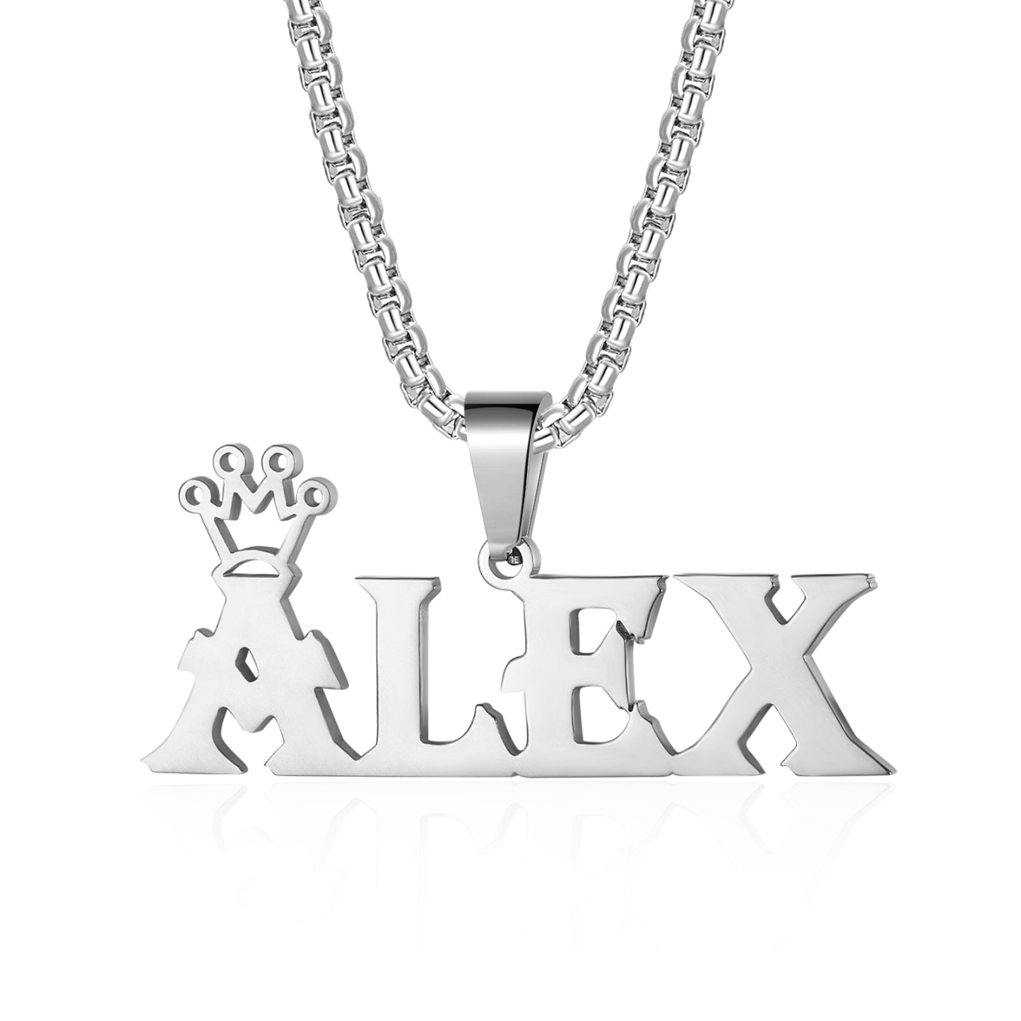 Personalised Crown Name Necklace Classic Jewelry Gift For Her-Jessemade AU
