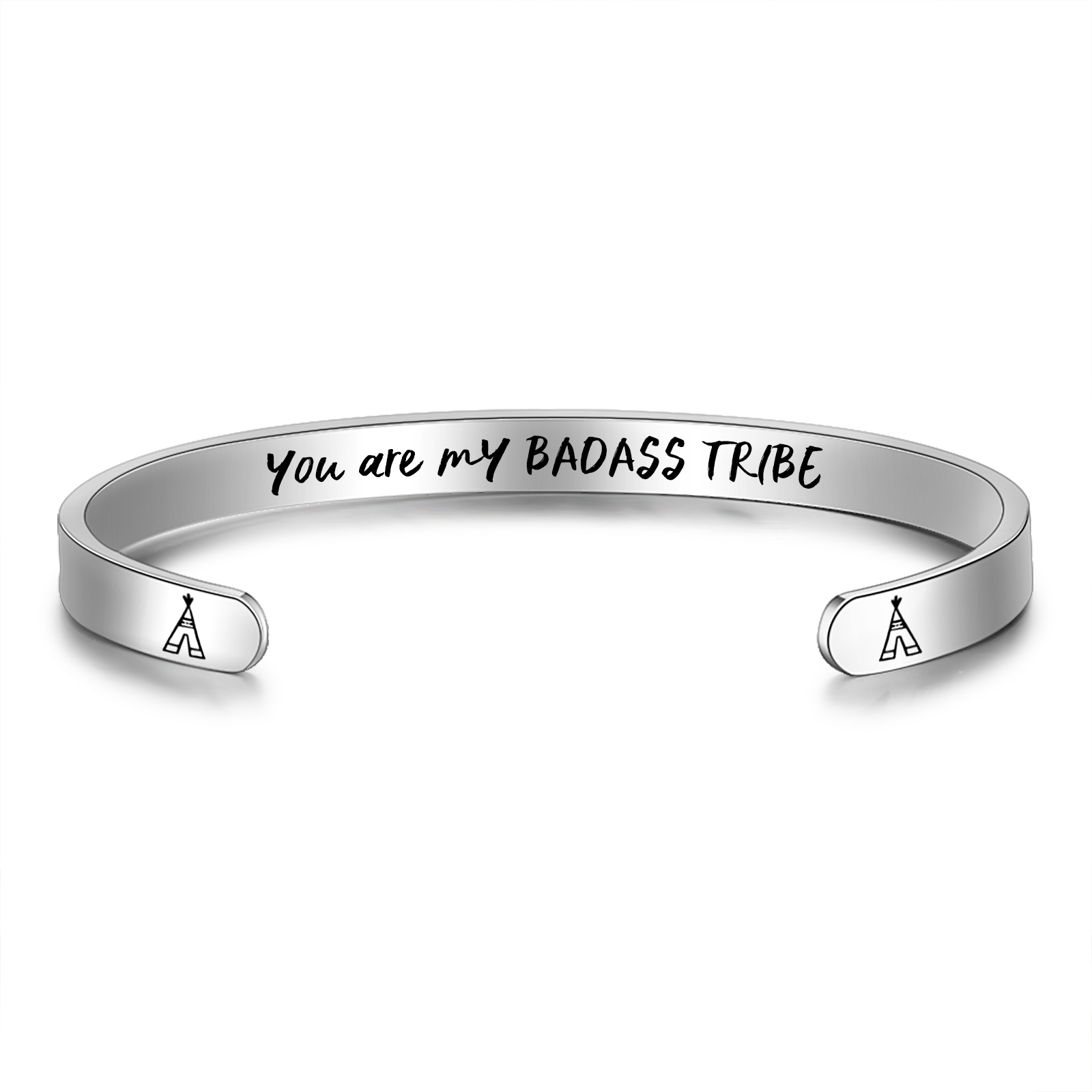 Personalised Silver Colour Women's Bracelet With 1 Text-Jessemade AU