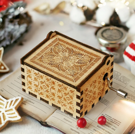 To My Daughter-Exquisite Wooden Music Box From Dad To Daughter-Jessemade AU