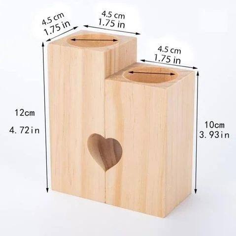 To My Wife Couple Candle Holder "I love you more than you love me" Candlesticks-Jessemade AU