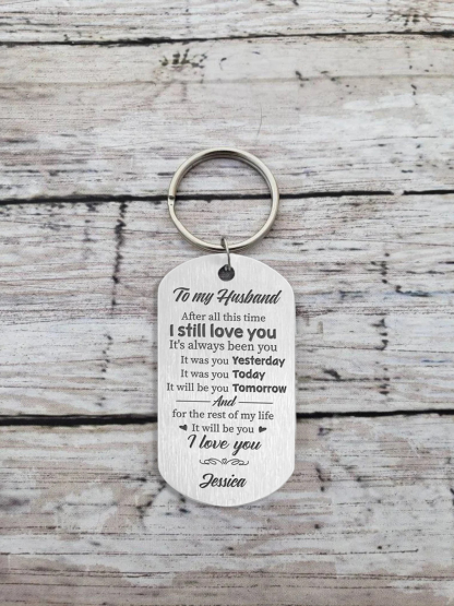 Photo Keychain Personalised Valentines Day Gifts, I still love you It's always been you For Husband-Jessemade AU