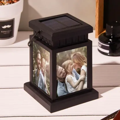 Solar Light Personalised Photo Memorial Lantern Lamp Sympathy Lantern Bereavement Gift Loss of a Loved One-Jessemade AU