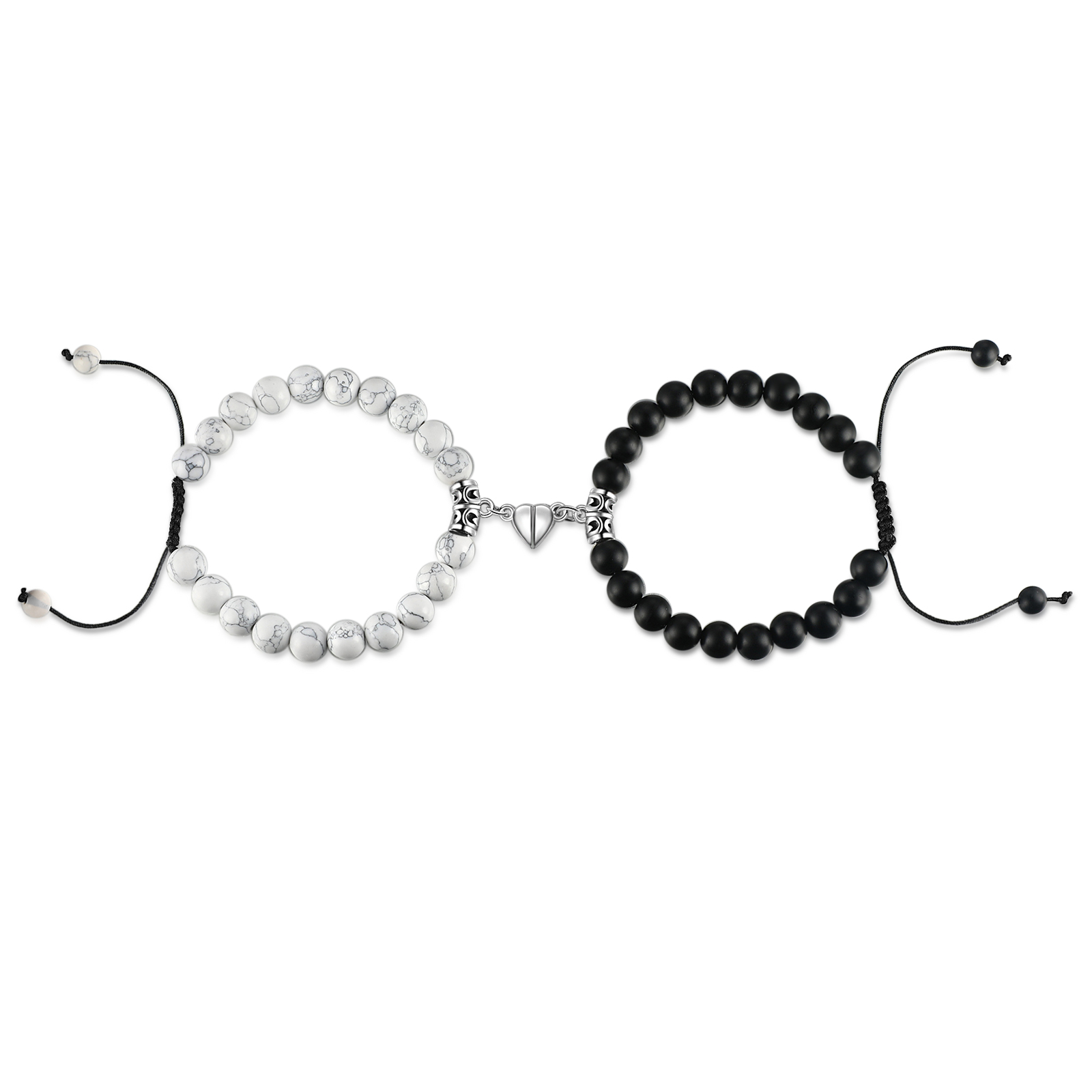 Personalised Matching Braided Couple Bracelets Custom Names Magnetic Bracelets  Gift-Jessemade AU