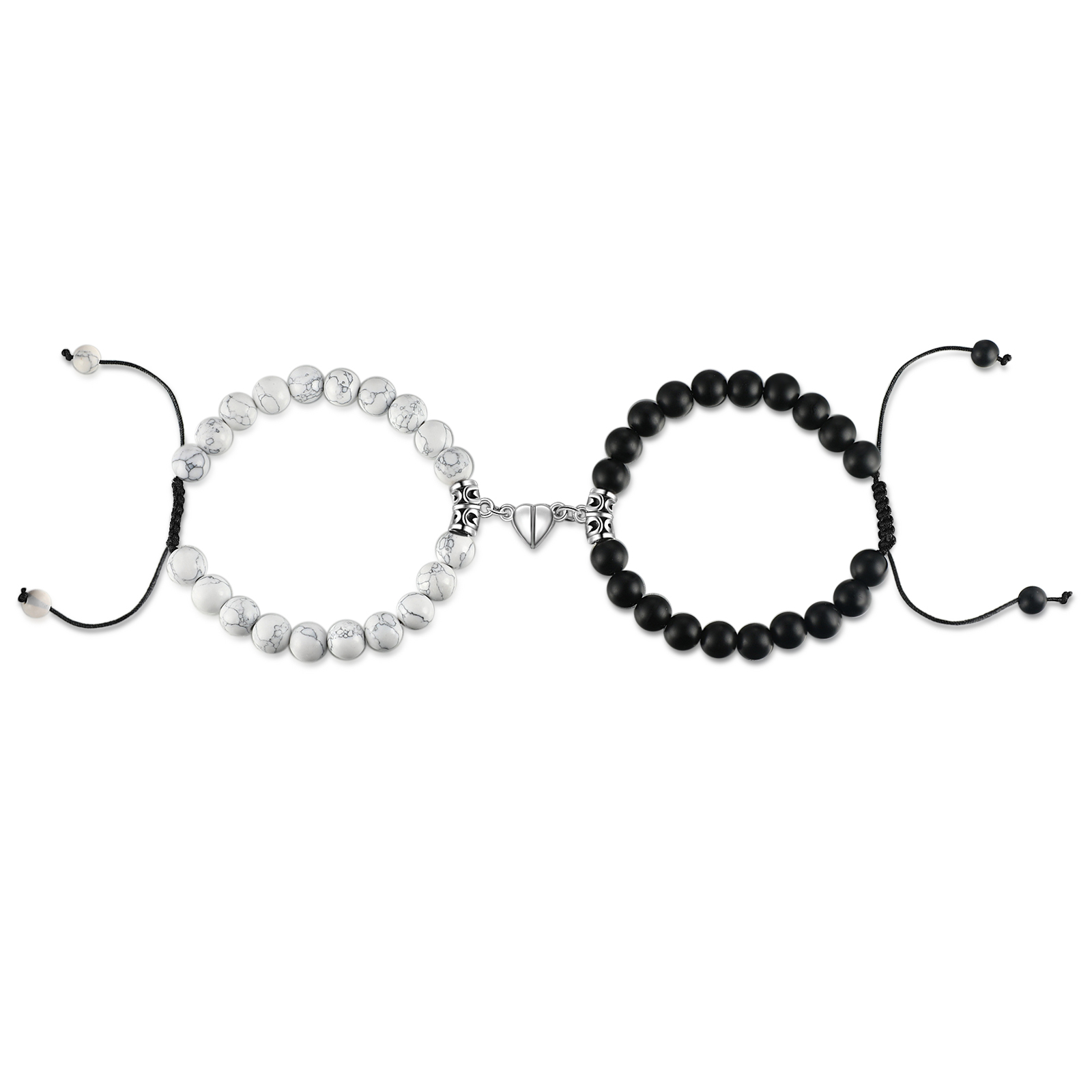 Personalised Matching Braided Couple Bracelets Custom Names Magnetic Bracelets  Gift-Jessemade AU